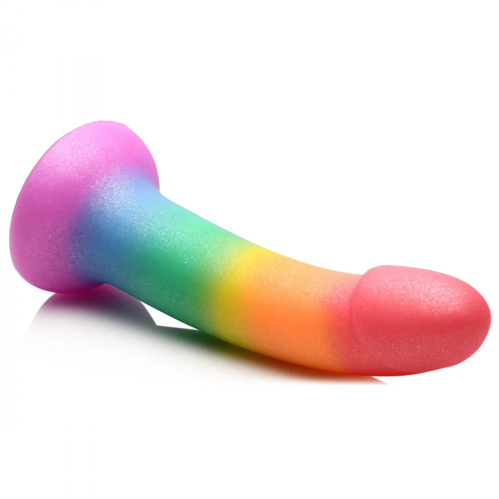 Phallic Rainbow Silicone Dildo - Image 2