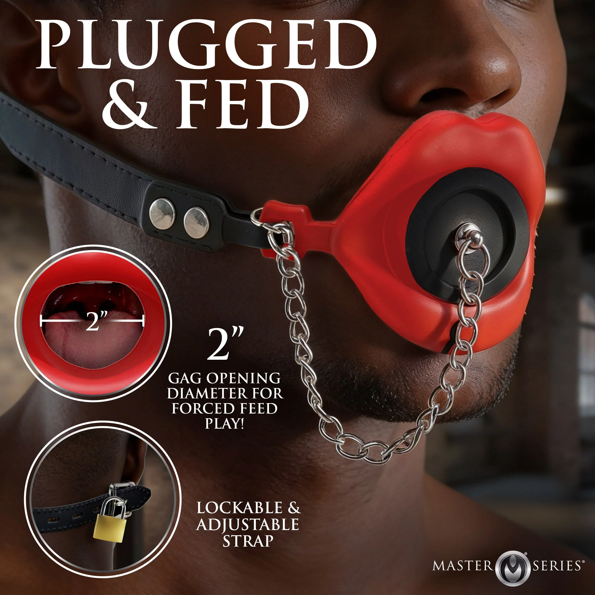Plugged Silicone Feeding Gag - Image 3