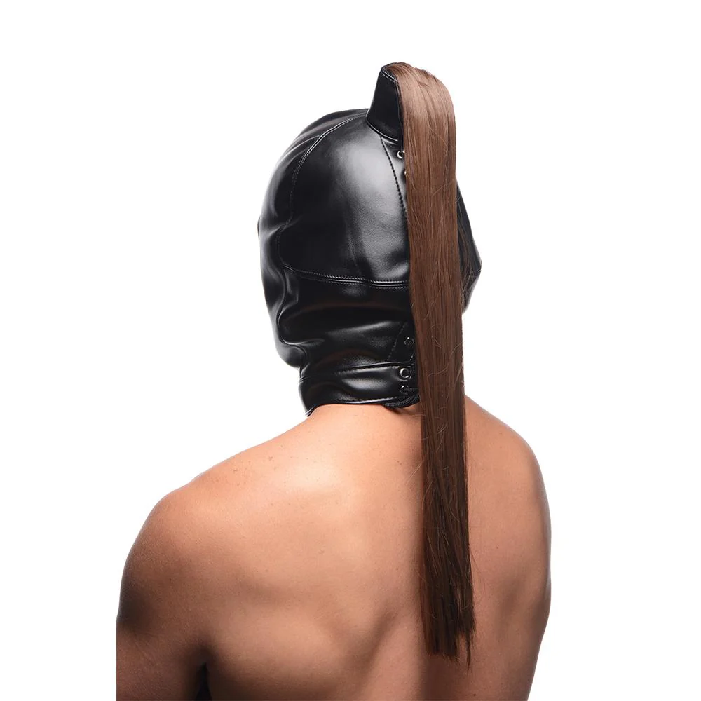 Ponytail Bondage Hood - Image 2