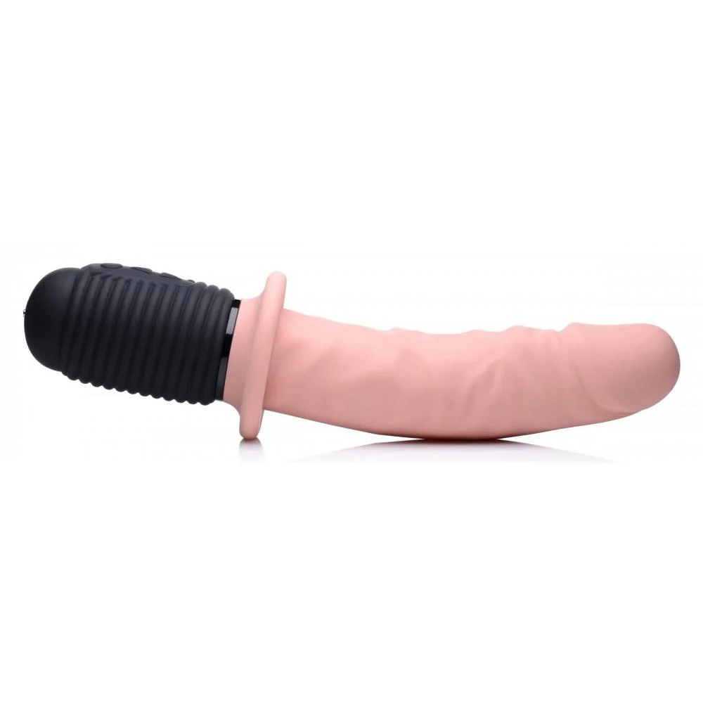 Power Pounder Vibrating and Thrusting Silicone Dildo - Image 3