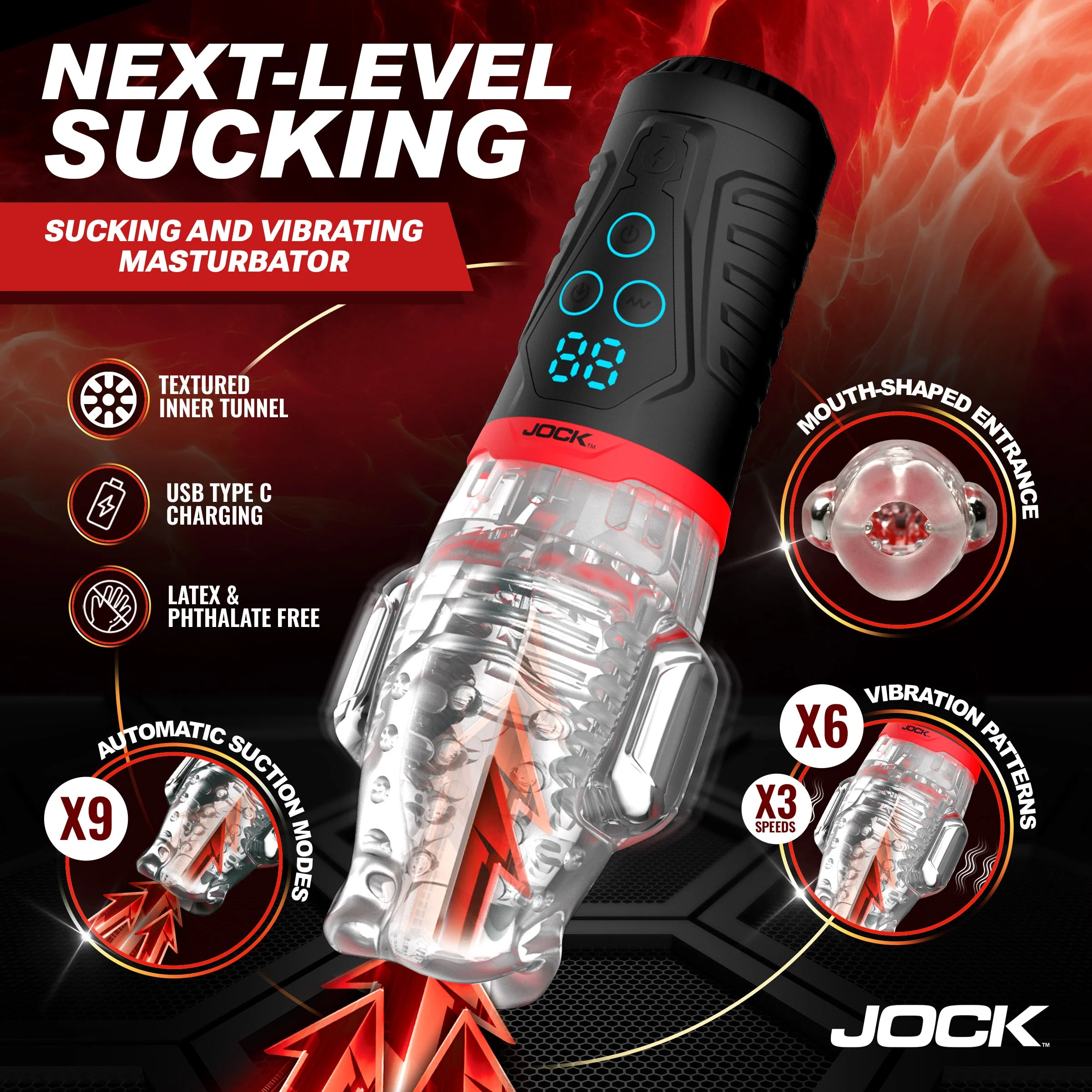Power Suck Sucking & Vibrating Masturbator - Image 2