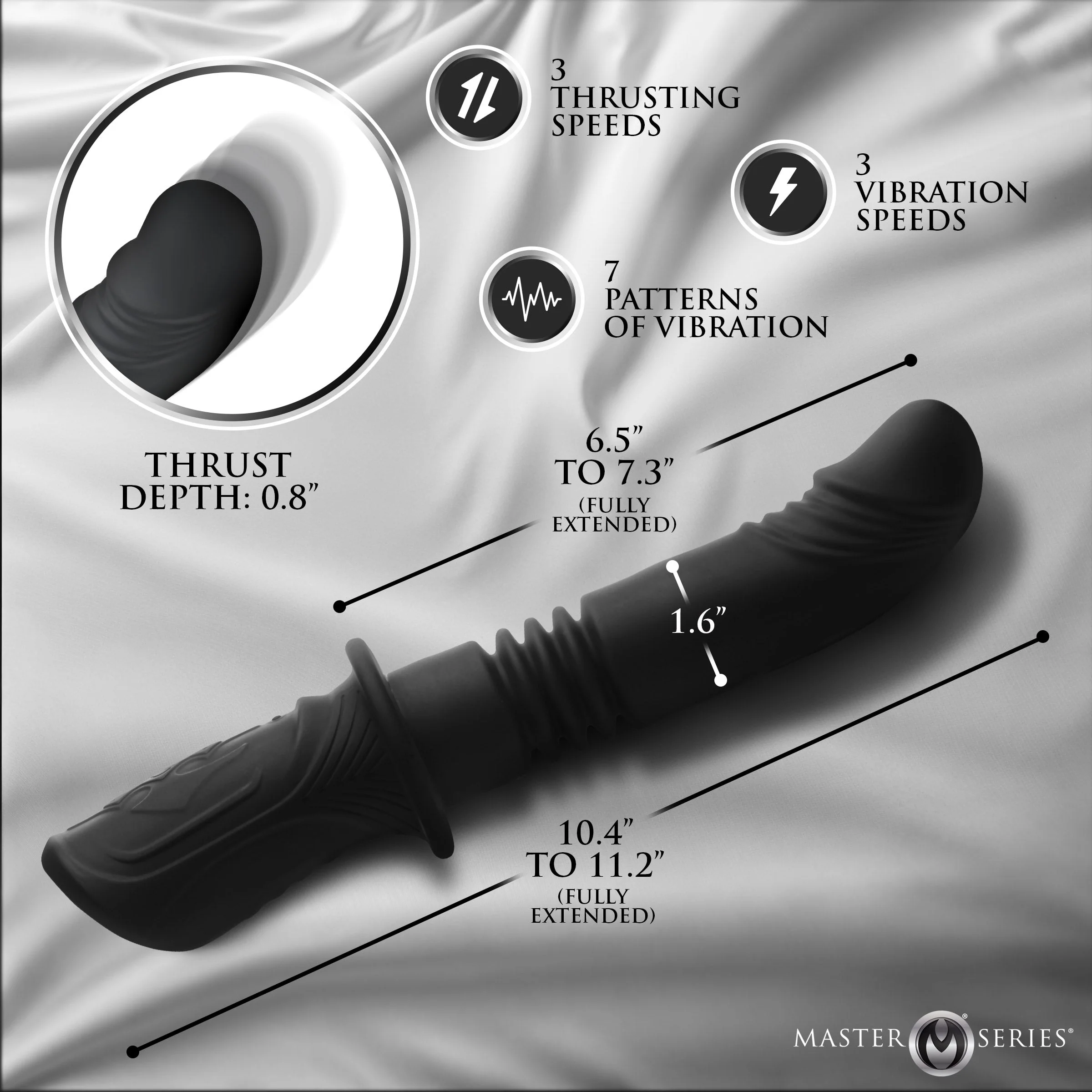 Power Thrust Thrusting Silicone Vibrator - Image 5