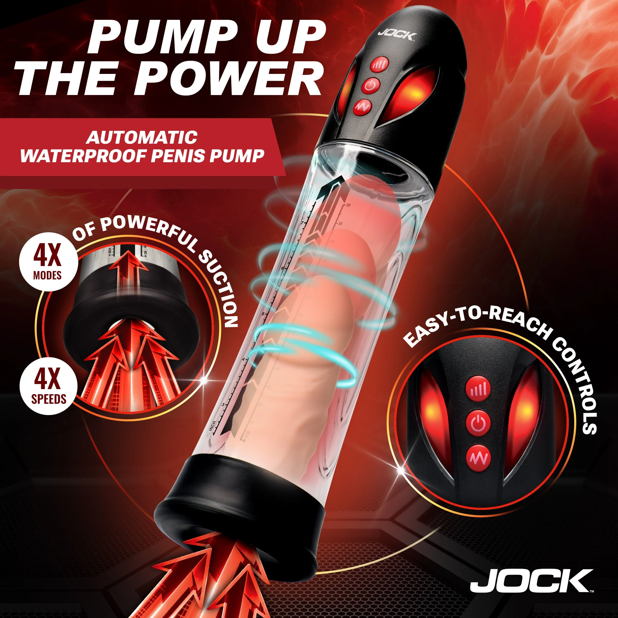 Power Up Automatic Waterproof Penis Pump - Image 3
