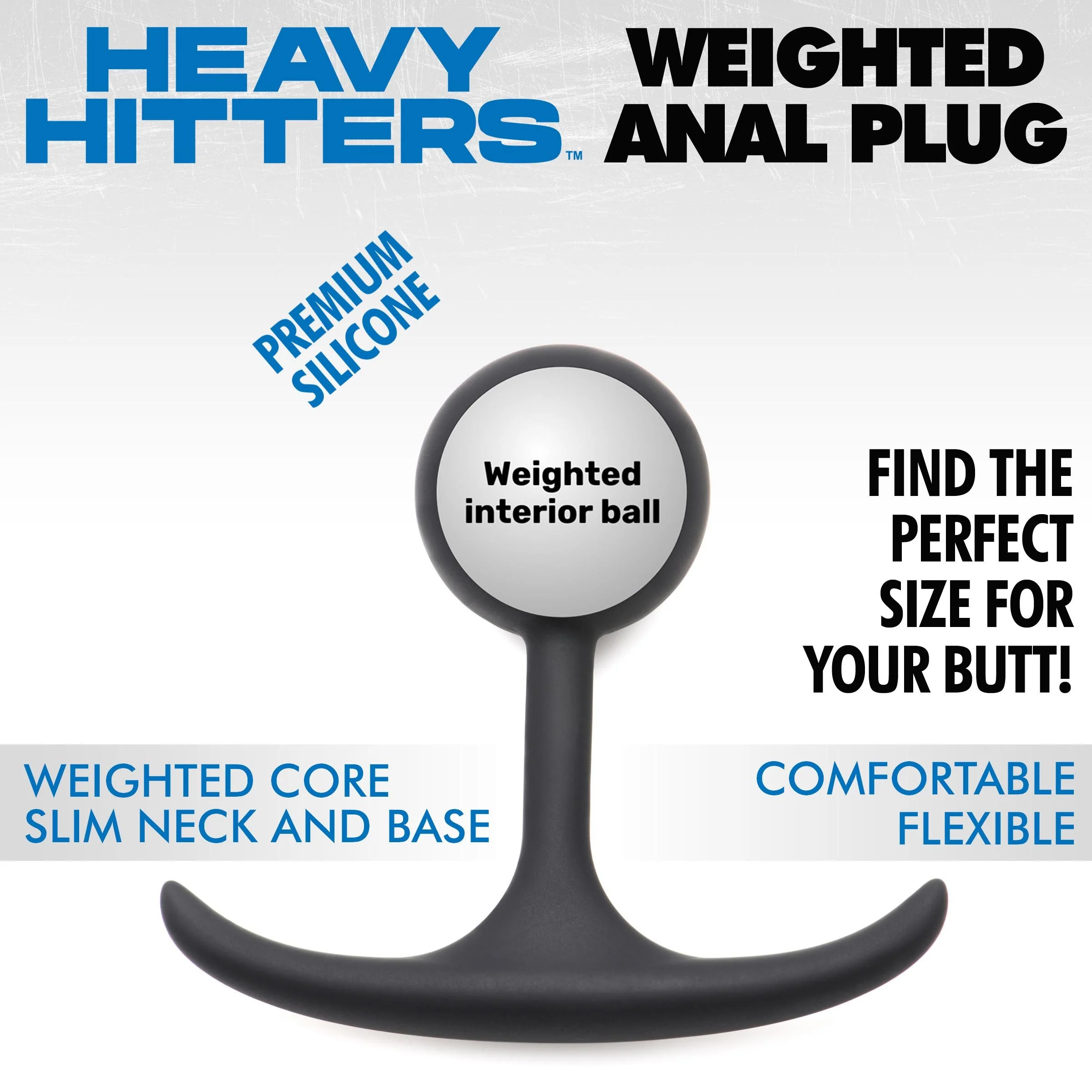 Premium Silicone Weighted Anal Plug - Image 2