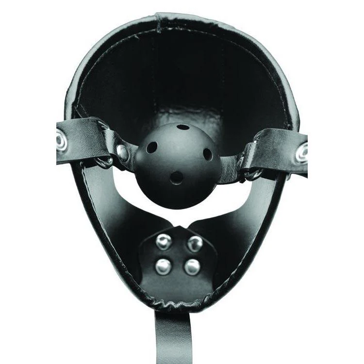 Pup Puppy Play Hood and Breathable Ball Gag - Image 3