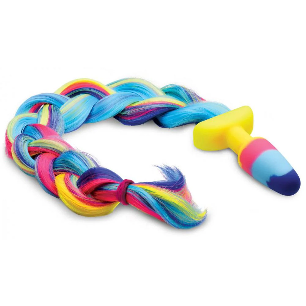 Rainbow Unicorn Tail Anal Plug - Image 2