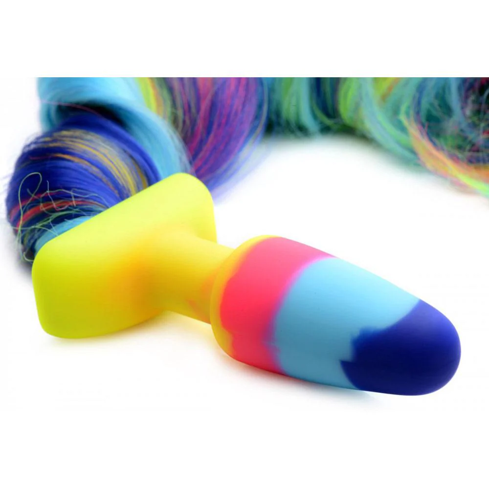 Rainbow Unicorn Tail Anal Plug - Image 3