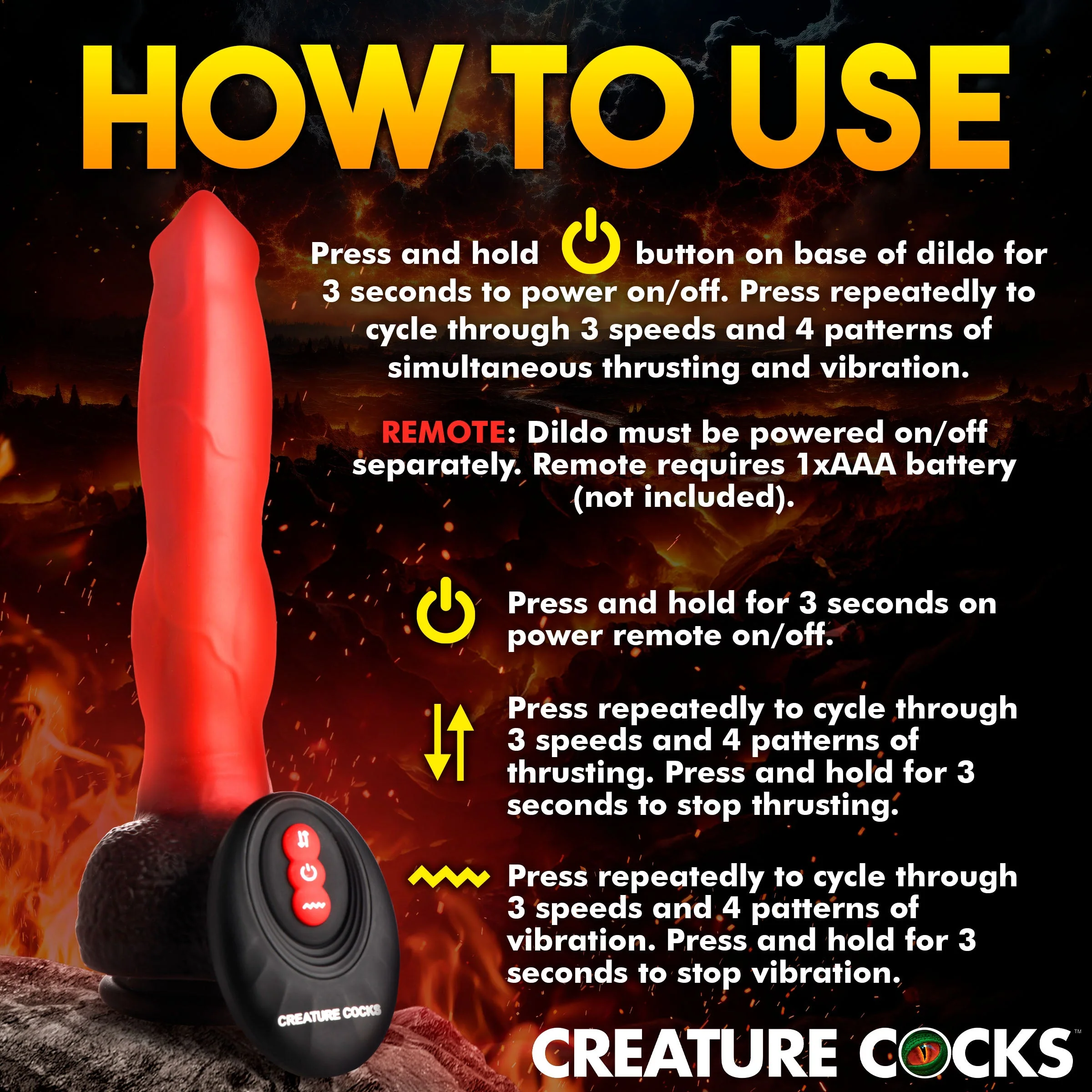 Ramming Hound Thrusting & Vibrating Silicone Dildo - Image 8