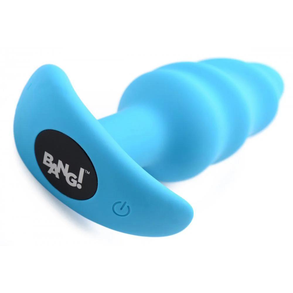 Remote Control 21X Vibrating Silicone Swirl Butt Plug - Image 4