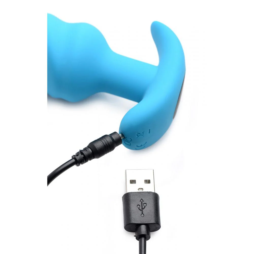 Remote Control 21X Vibrating Silicone Swirl Butt Plug - Image 5