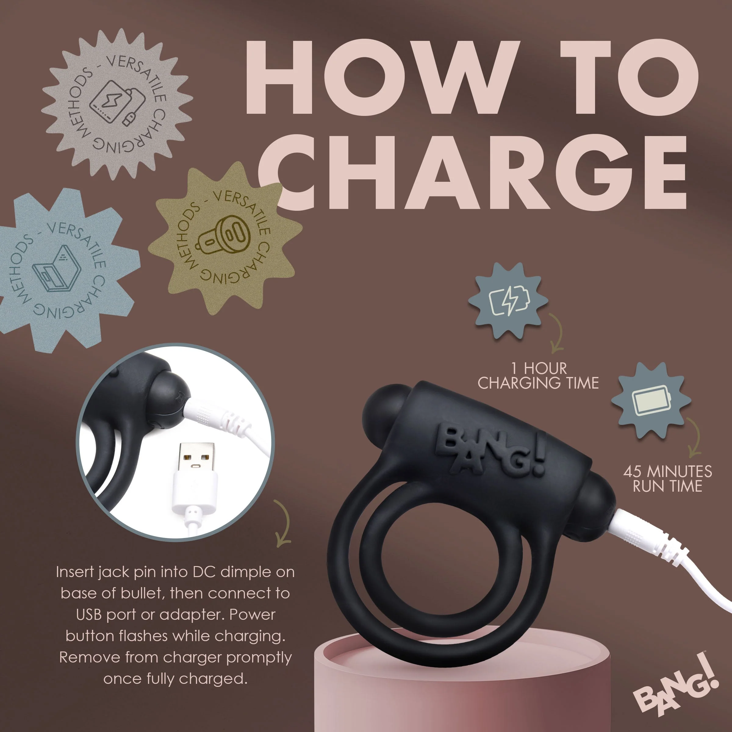 Remote Control 28X Vibrating Cock Ring and Bullet - Image 4
