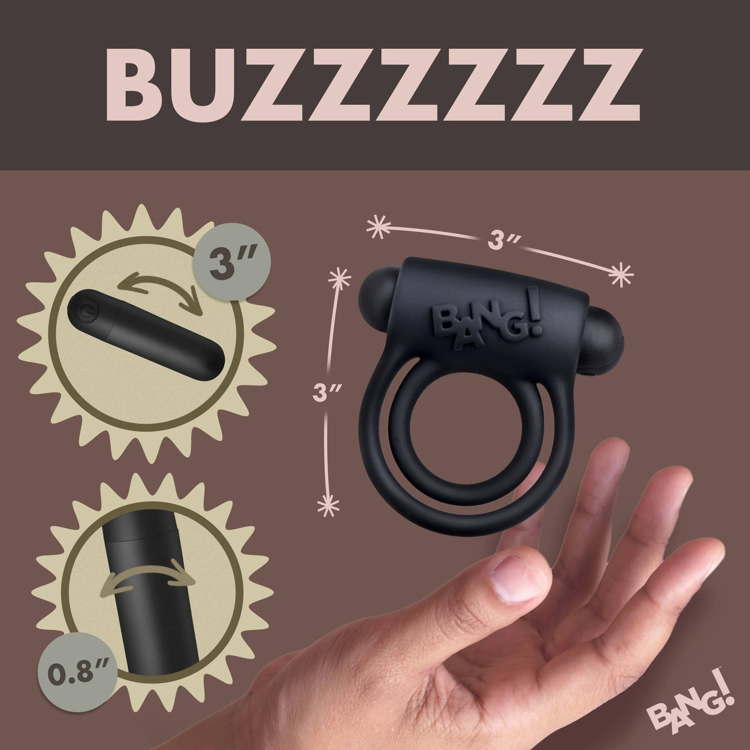 Remote Control 28X Vibrating Cock Ring and Bullet - Image 5