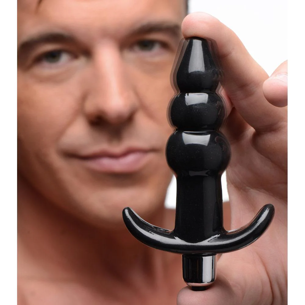 Ribbed Vibrating Butt Plug - Image 2