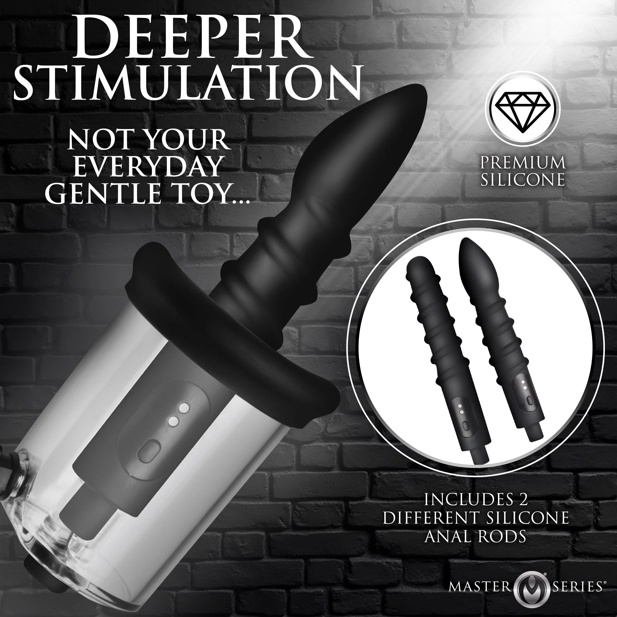 Rosebud Driller Deluxe Set Vibrating Silicone Rosebud Pump - Image 4