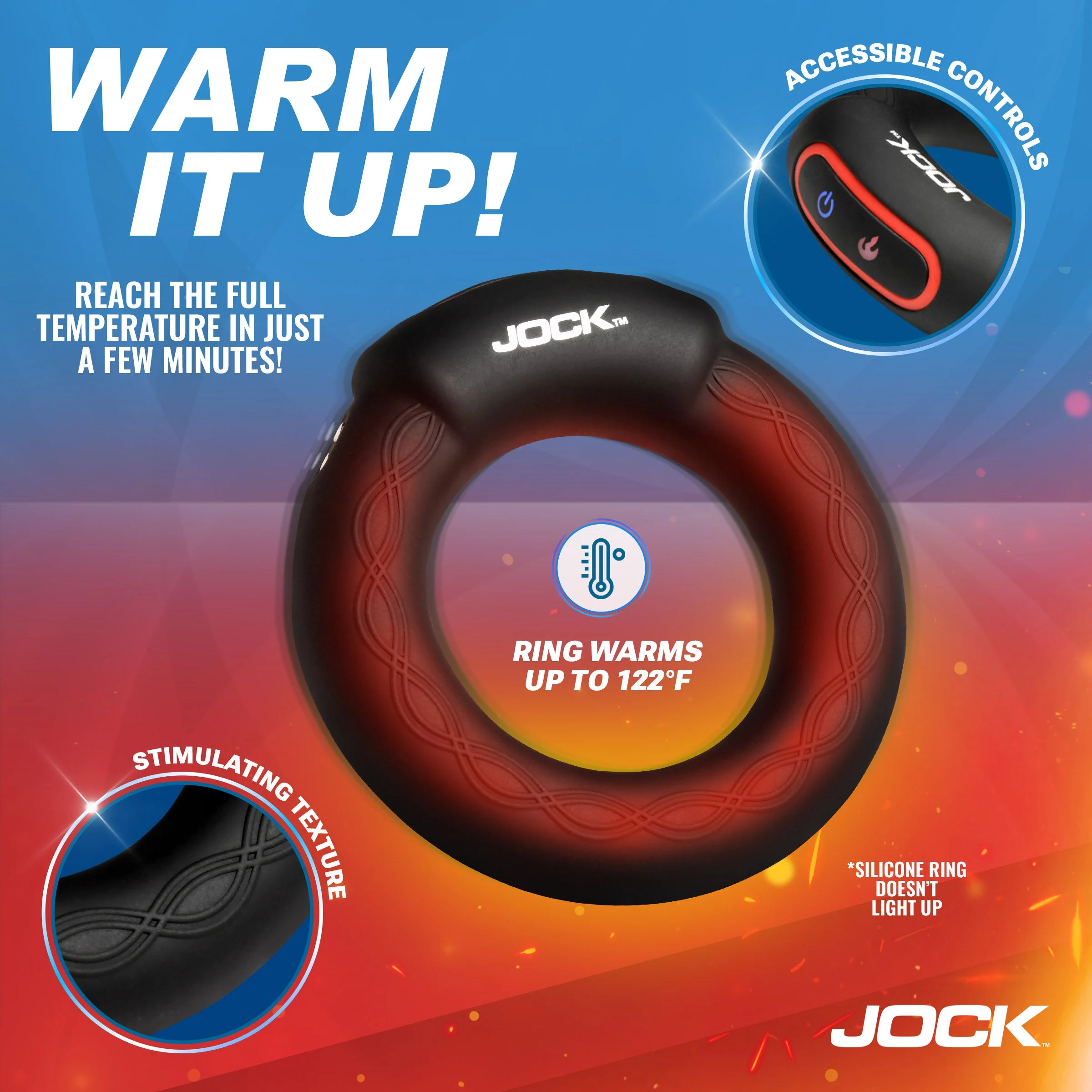 Rumbler Vibrating & Warming Cock Ring - Image 3