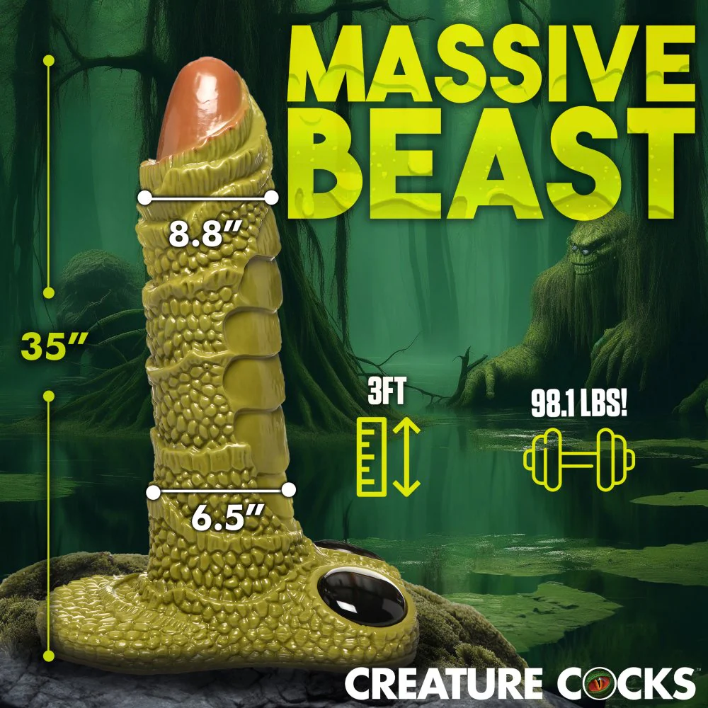 Scaly Swamp Monster 3 Foot Giant Dildo - Image 3