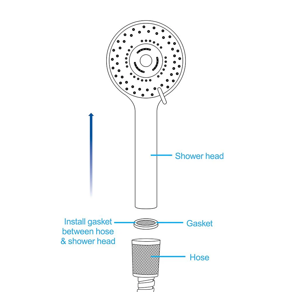 Shower Head with Silicone Nozzle - Image 3