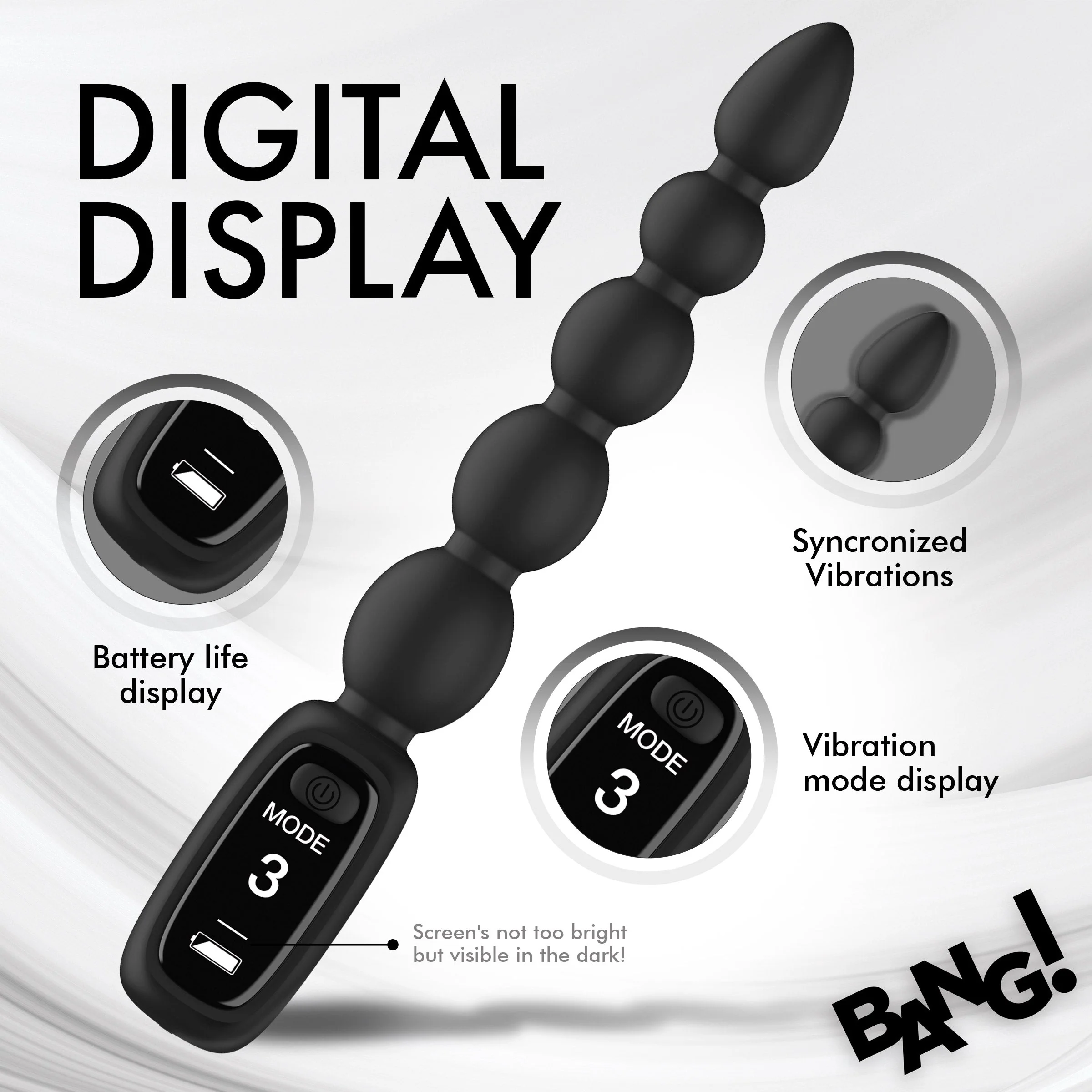 Silicone Anal Beads with Digital Display - Image 5