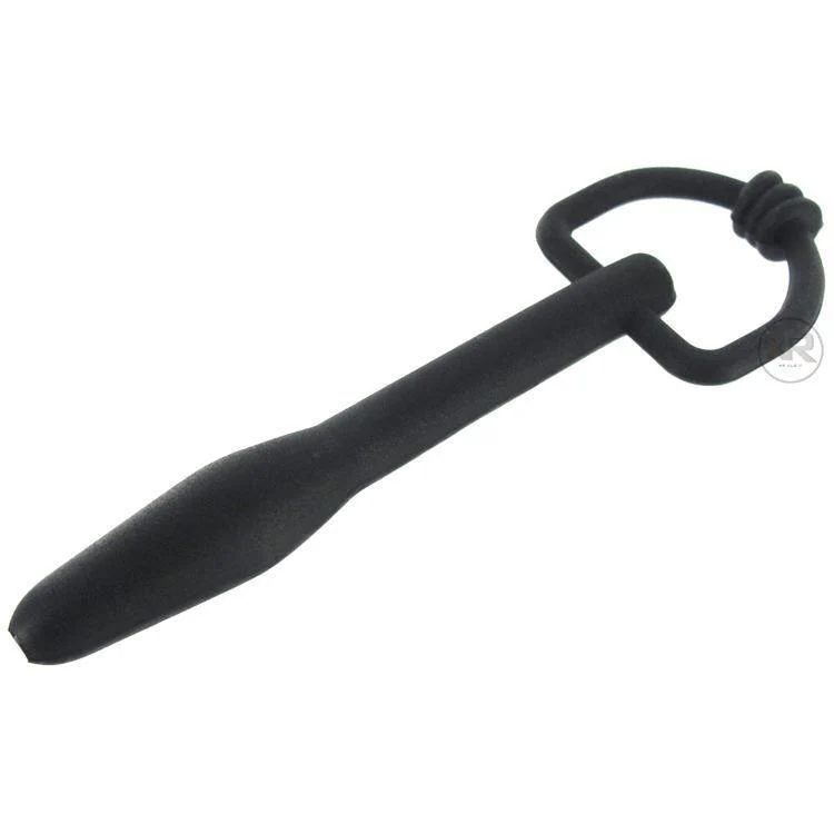 Silicone Cum-Thru D-Ring Penis Plug - Image 5