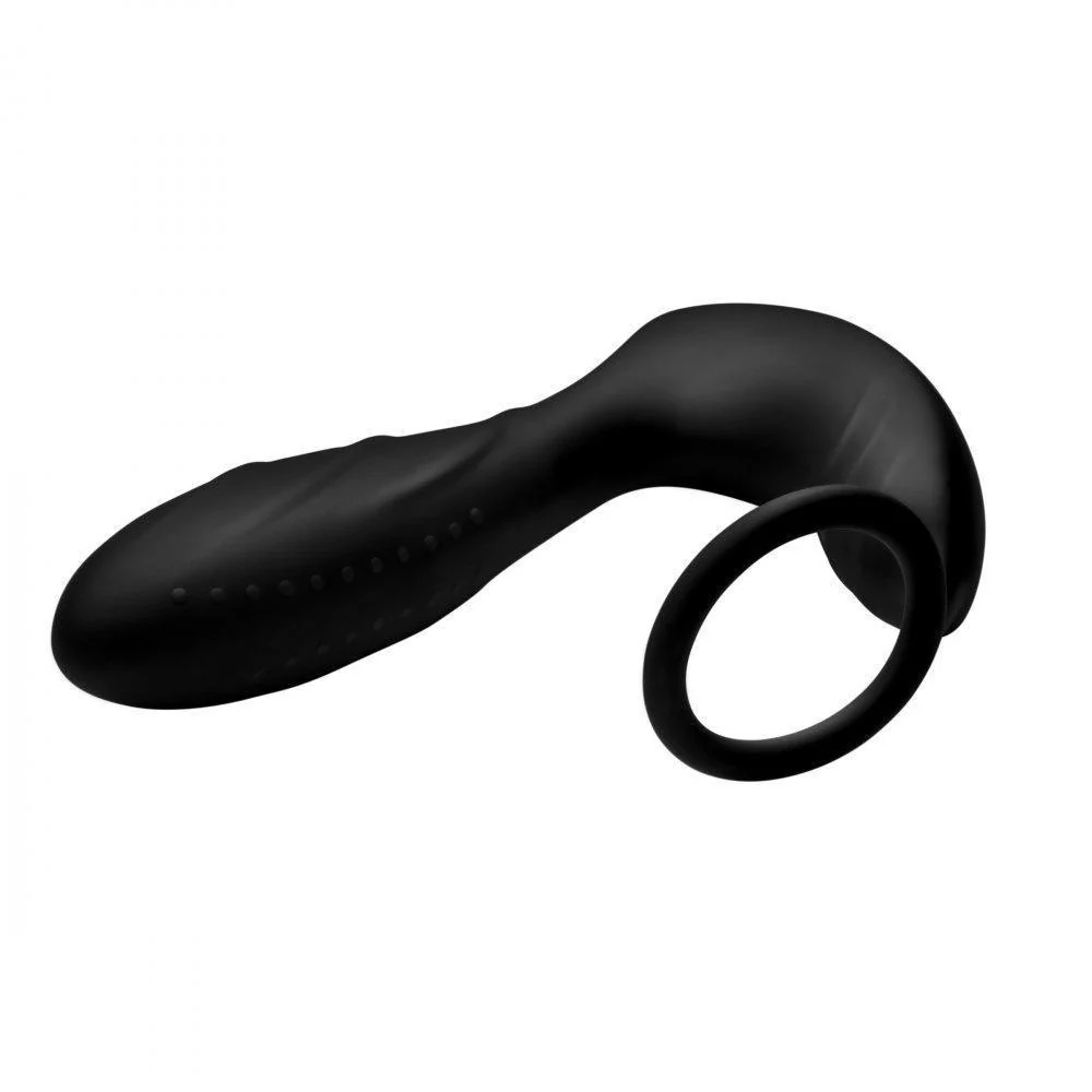 Silicone Prostate Vibrator and Strap with Remote Control - Image 6