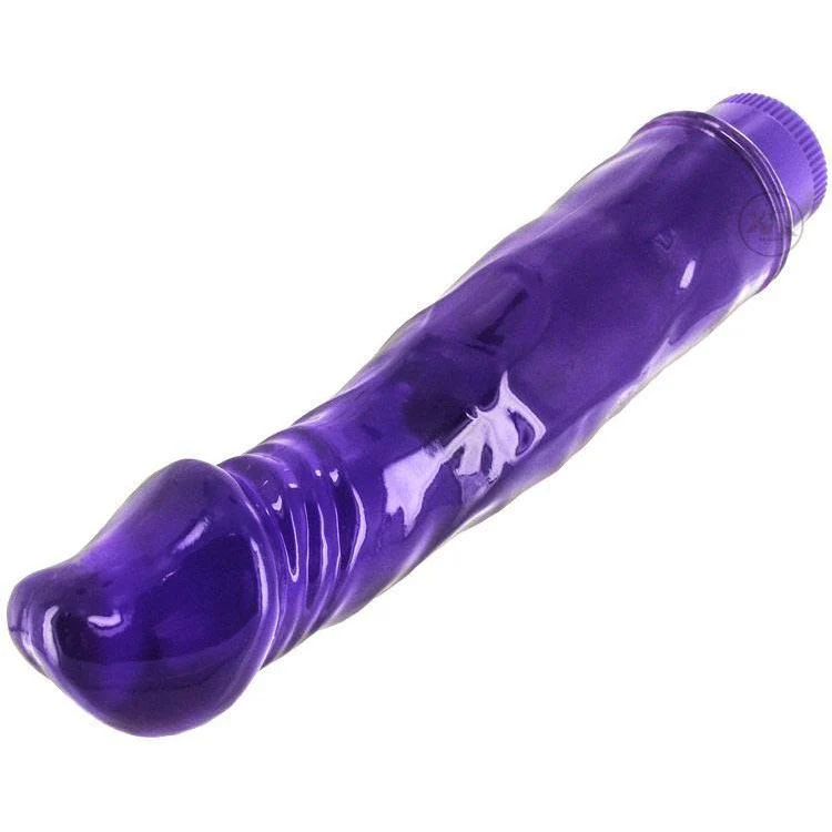 Smooth Purple Vibrating Dildo - Image 3
