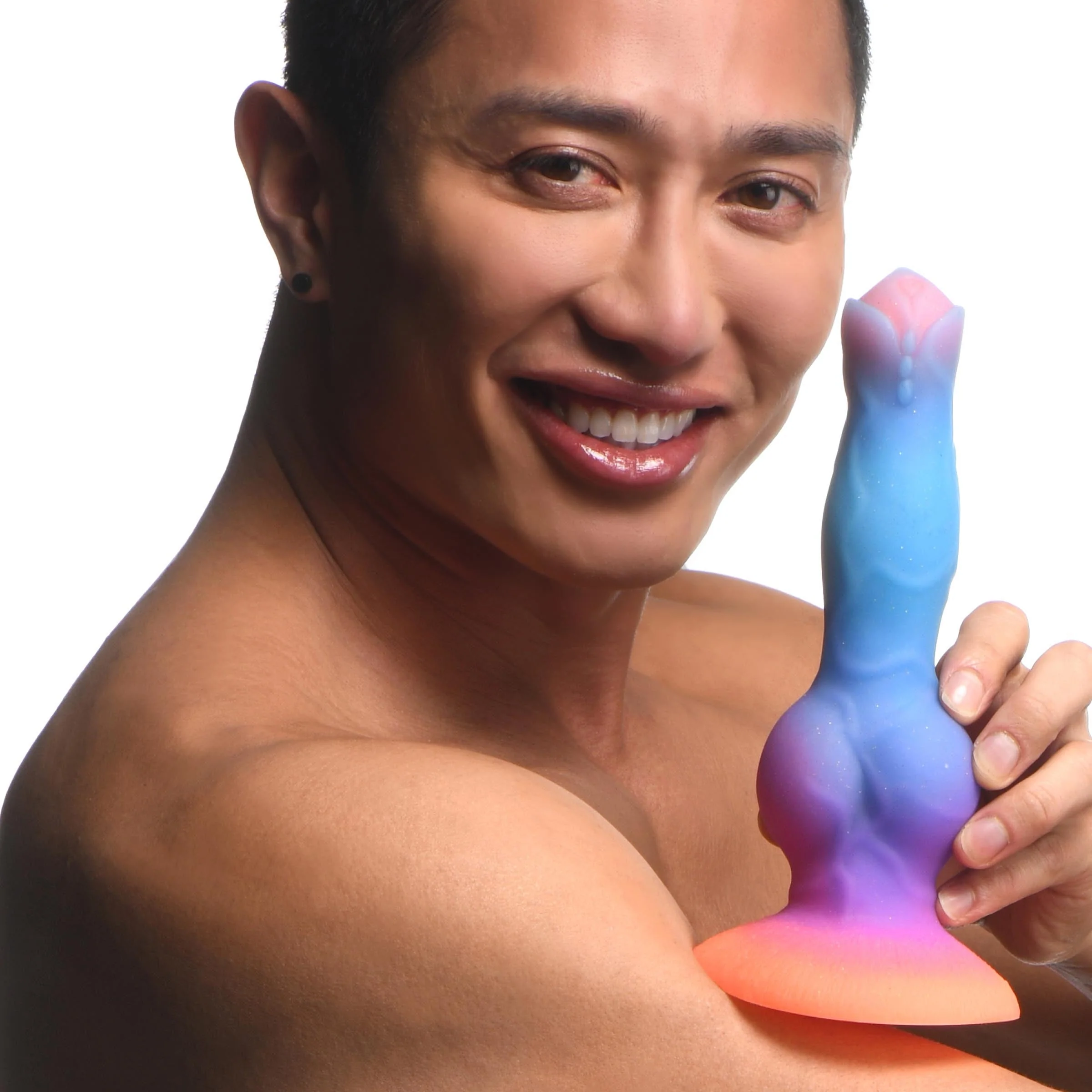 Space Cock Glow-in-the-Dark Silicone Alien Dildo - Image 3