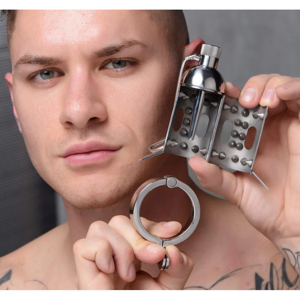 Spiked Chamber Chastity Cage - Image 2
