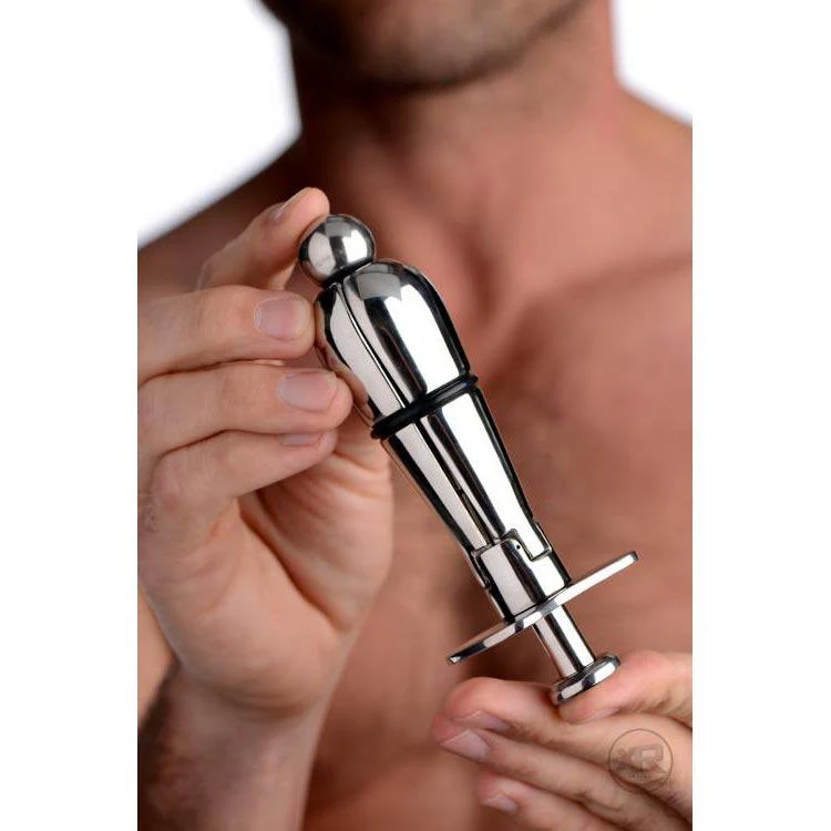 Stainless Steel Locking Anal Plug - Image 6