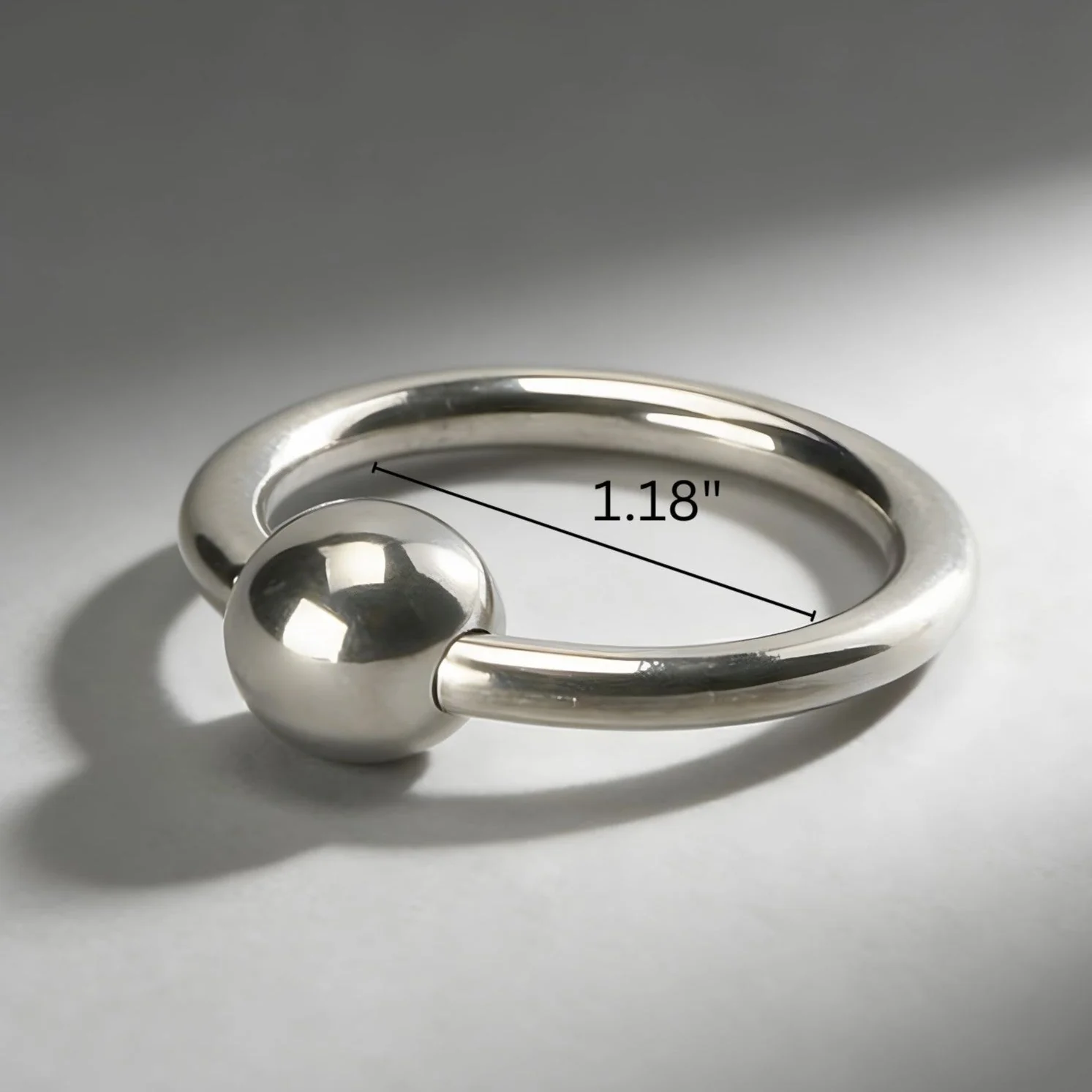 Steel Ball Head Ring - Image 2