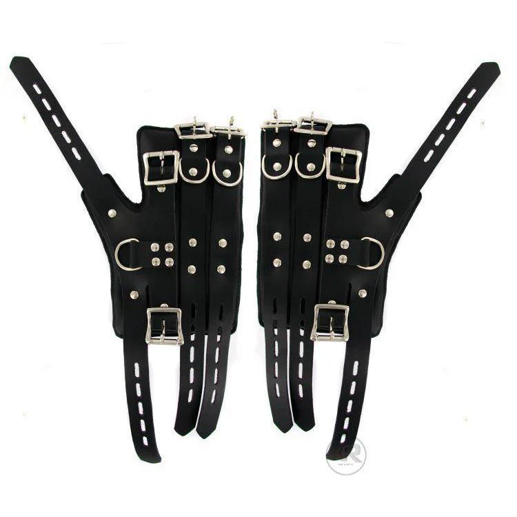 Strict Leather Four-Buckle Suspension Cuffs - Image 4