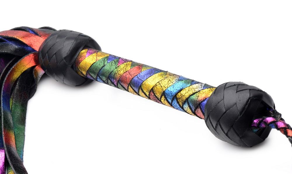 Strict Leather Rainbow Flogger - Image 4