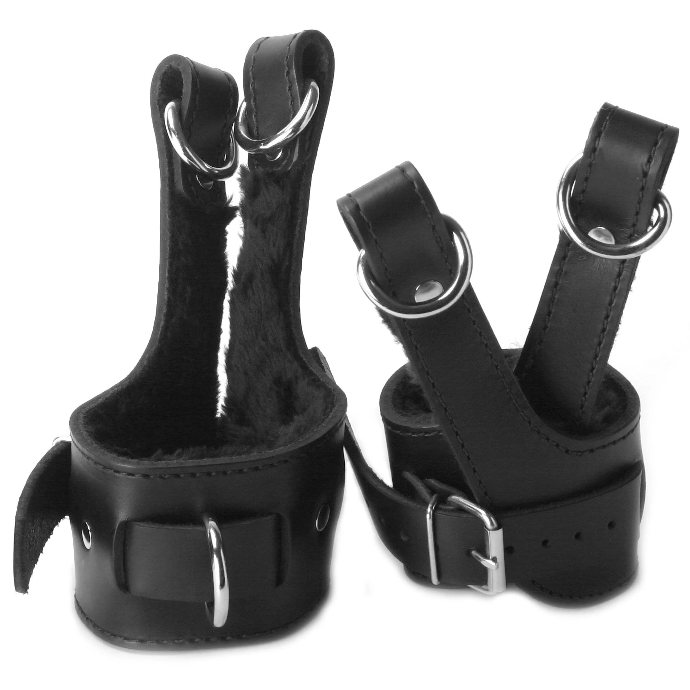 Suspension Set with Ring and Fur-Lined Cuffs - Image 3