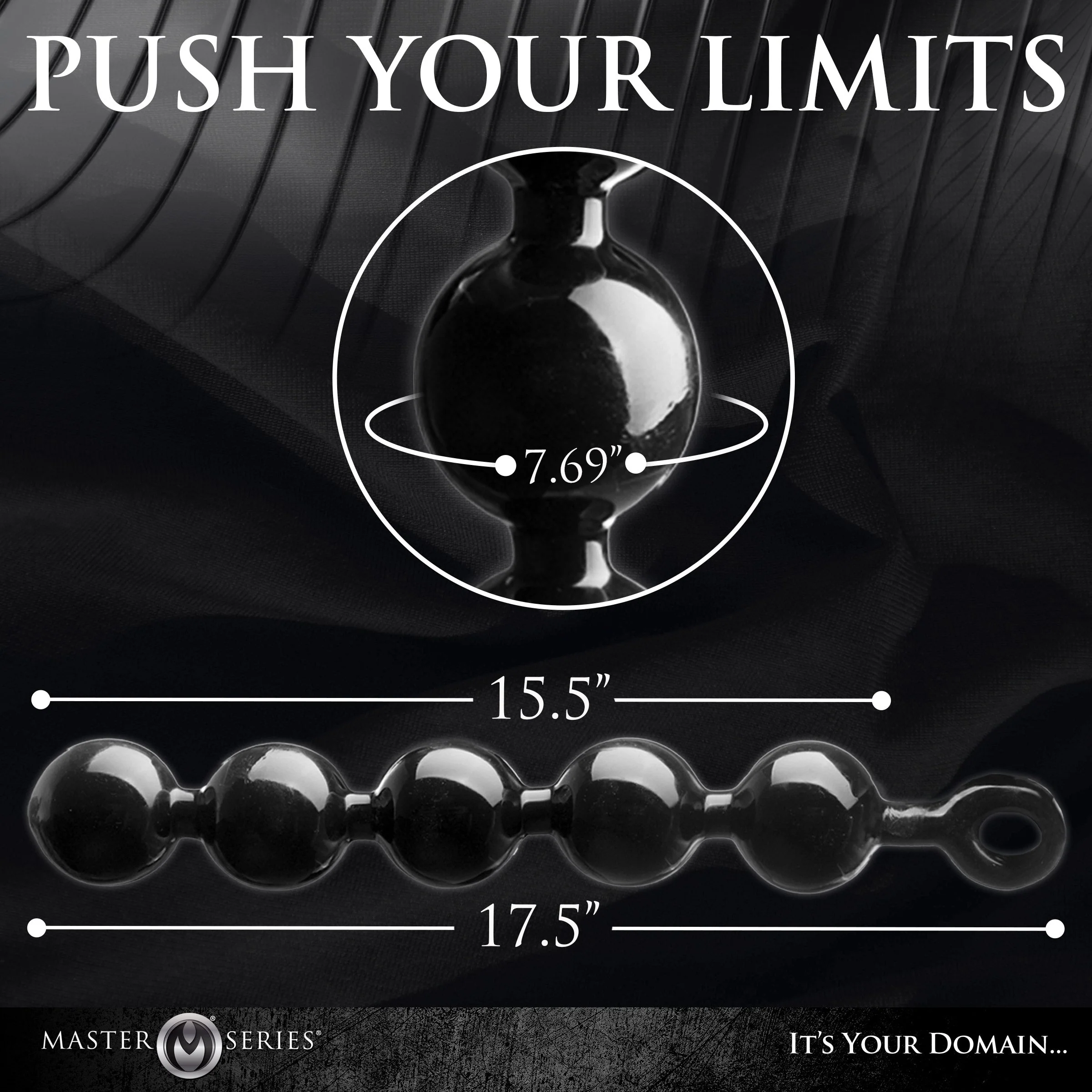 The Black Baller Anal Beads - Image 4