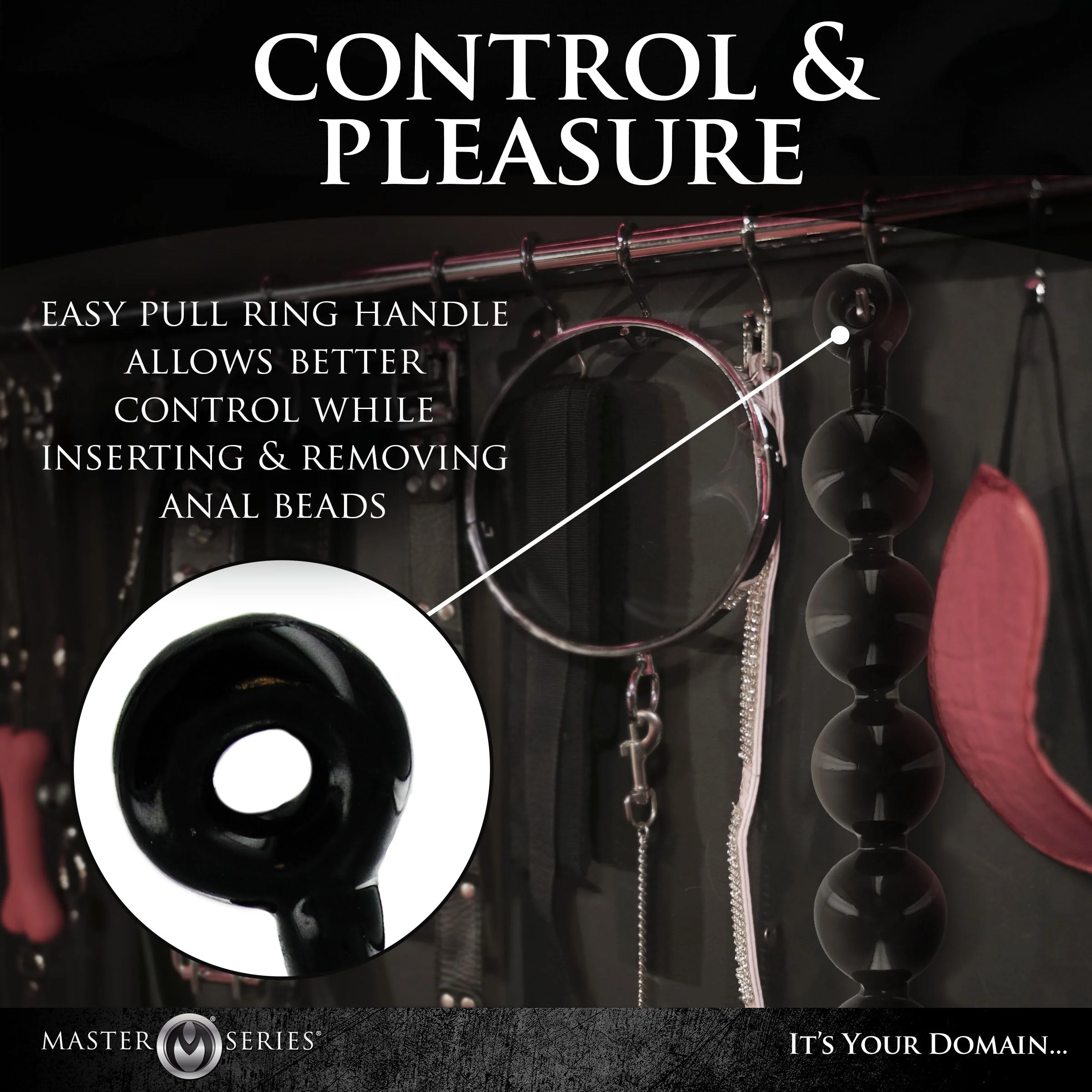 The Black Baller Anal Beads - Image 5