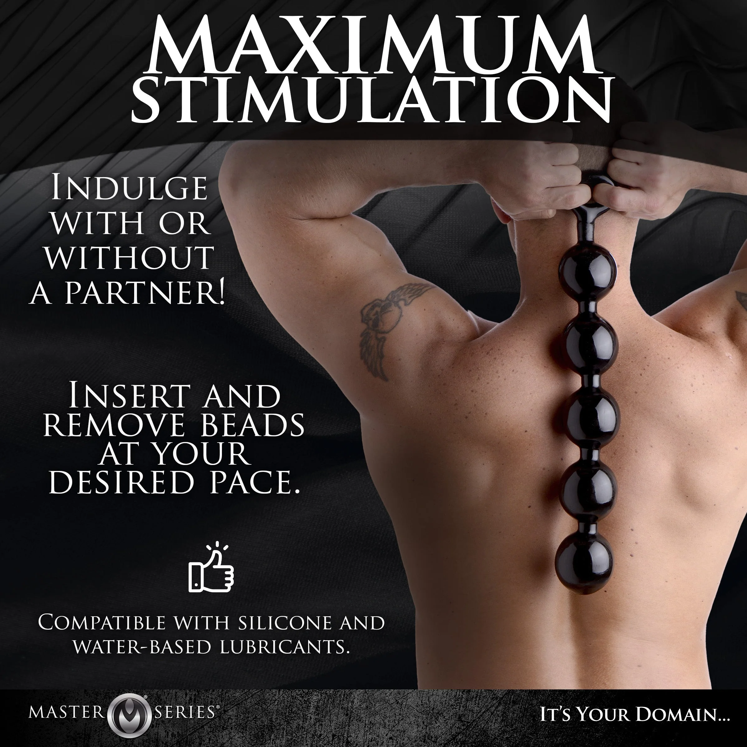 The Black Baller Anal Beads - Image 7