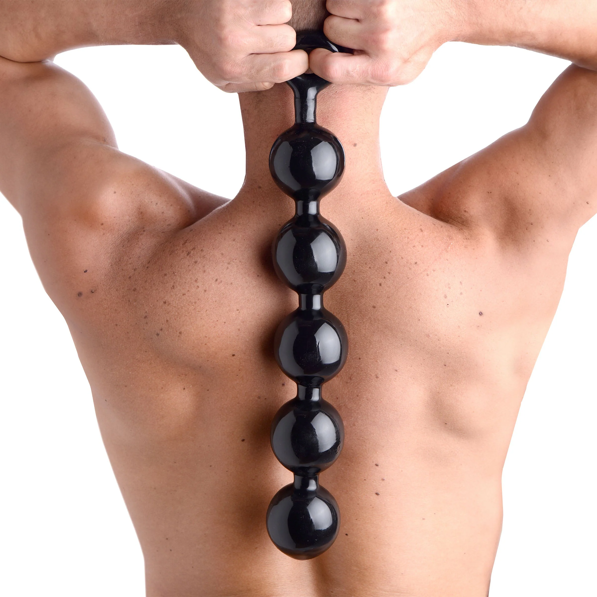 The Black Baller Anal Beads - Image 8