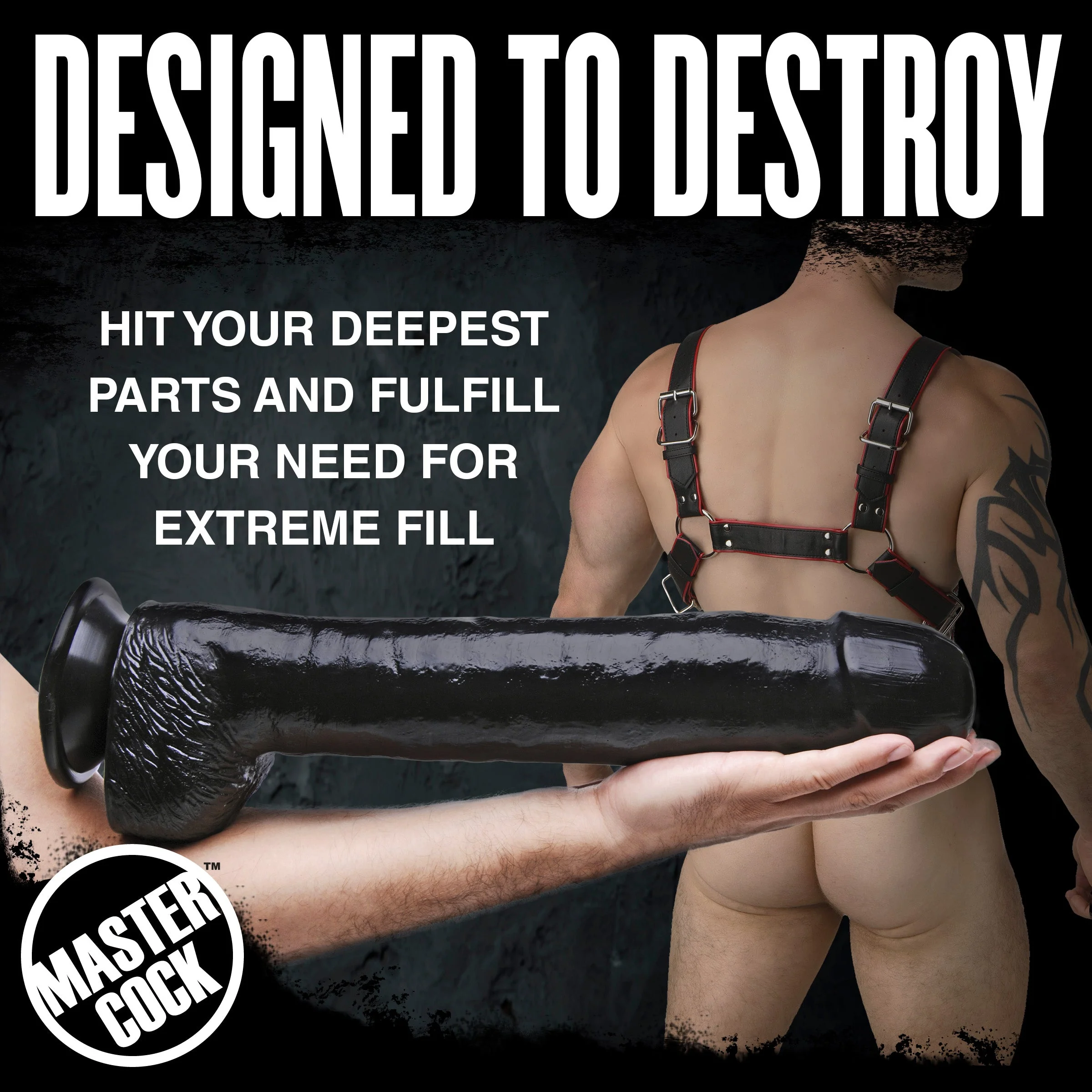 The Black Destroyer Huge Dildo - Image 3