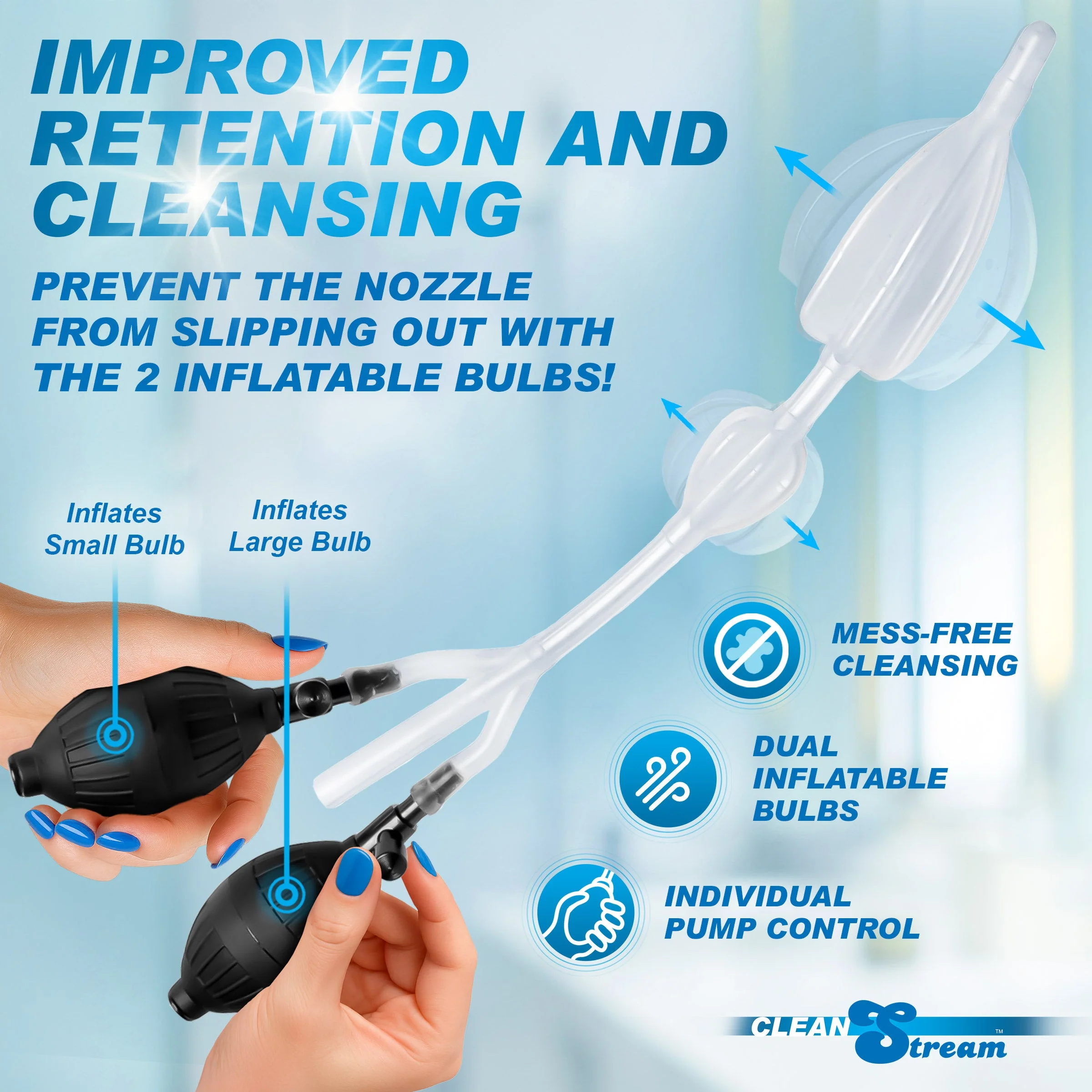 The CleanStream Silicone Inflatable Double Bulb System - Image 3