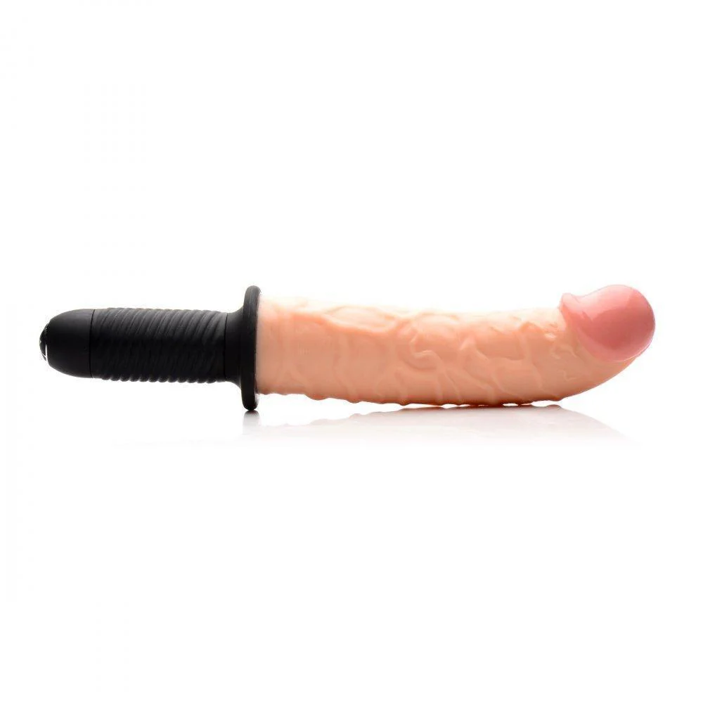 The Curved Dicktator 13 Mode Vibrating Giant Dildo Thruster - Image 4