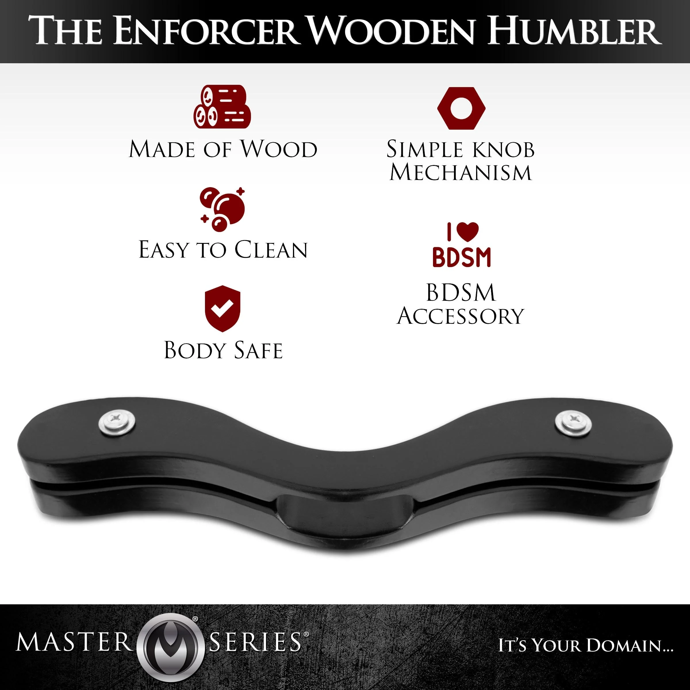 The Enforcer Black Wooden Humbler - Image 2