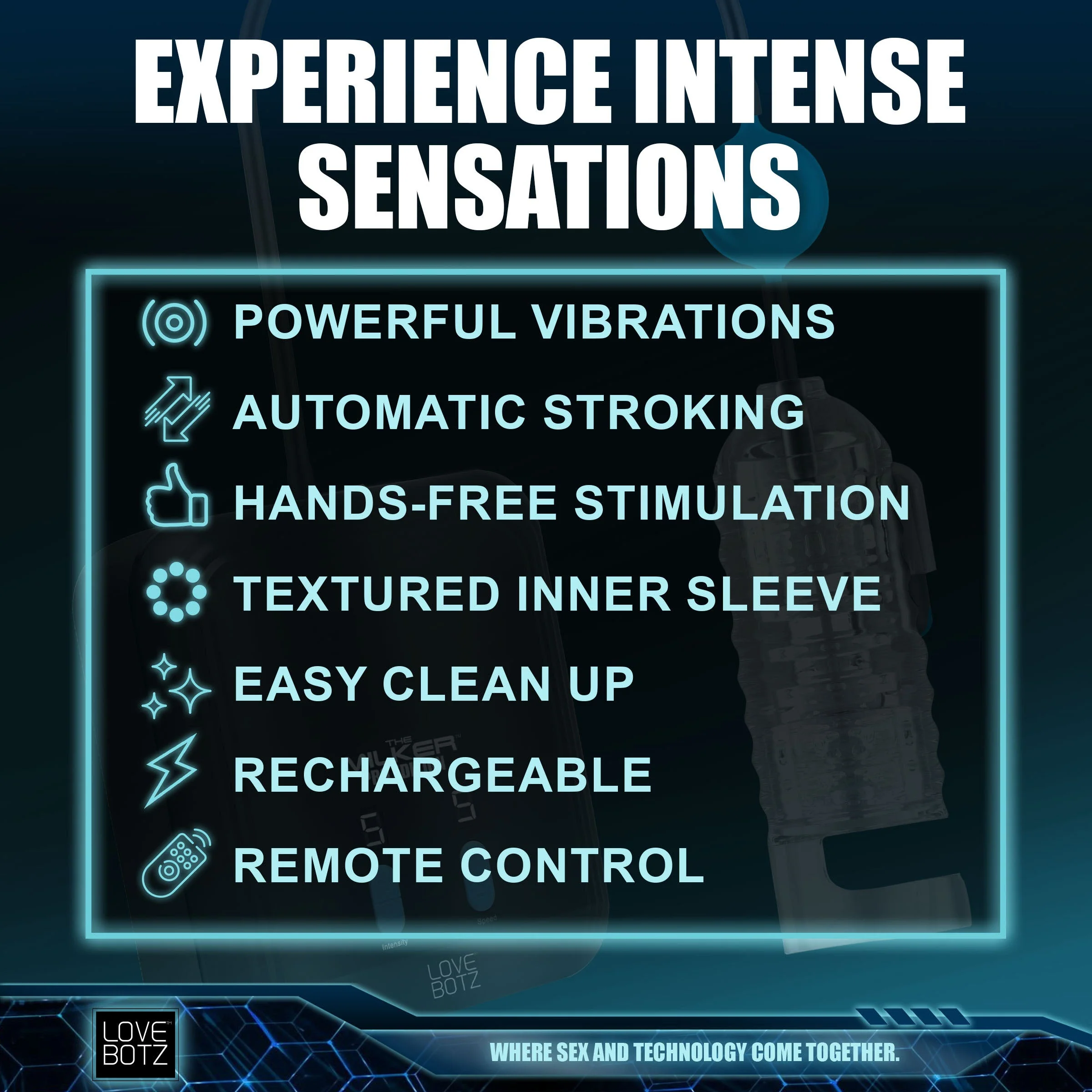 The Milker Pro Edition with Automatic Stroking, Suction and Vibration - Image 6