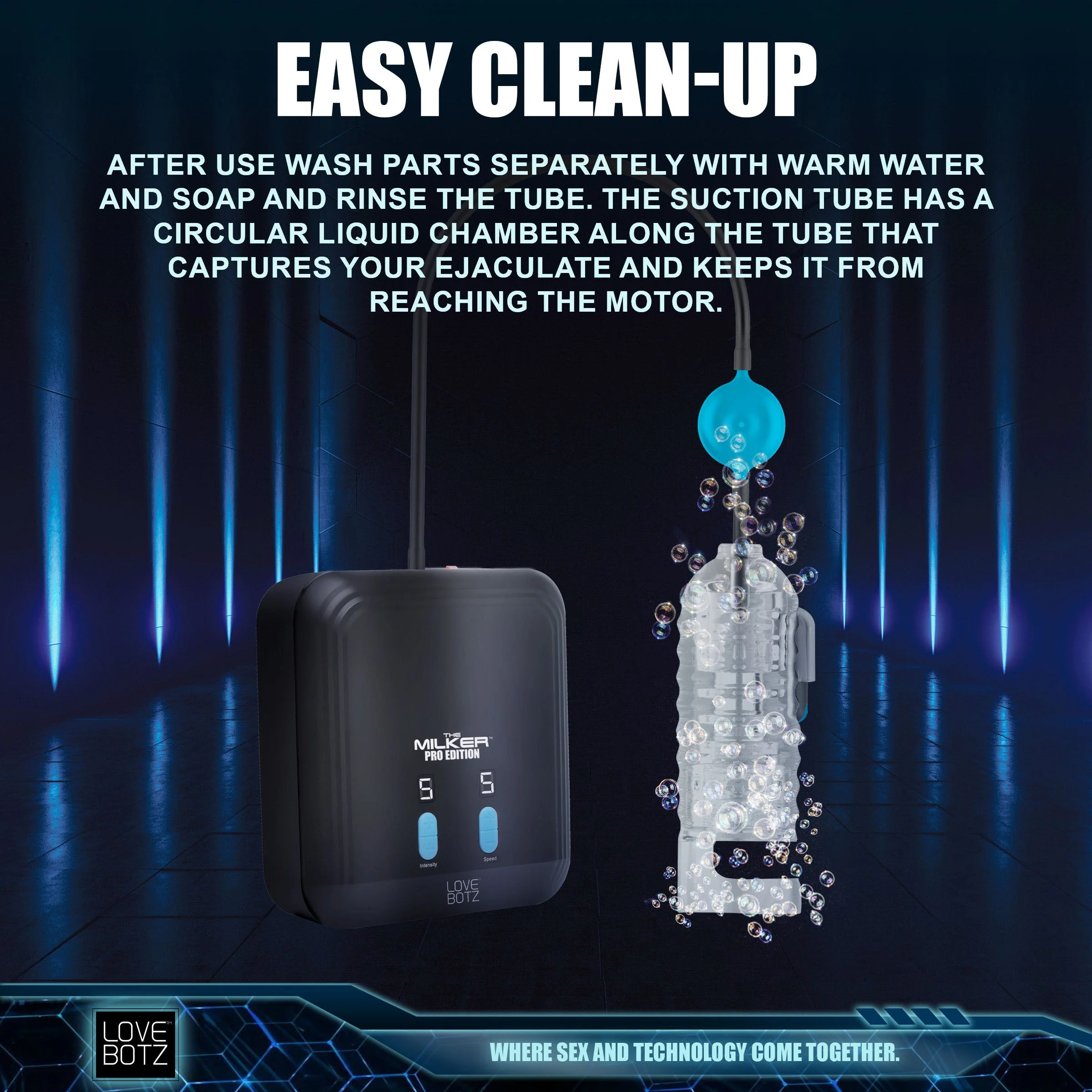 The Milker Pro Edition with Automatic Stroking, Suction and Vibration - Image 8