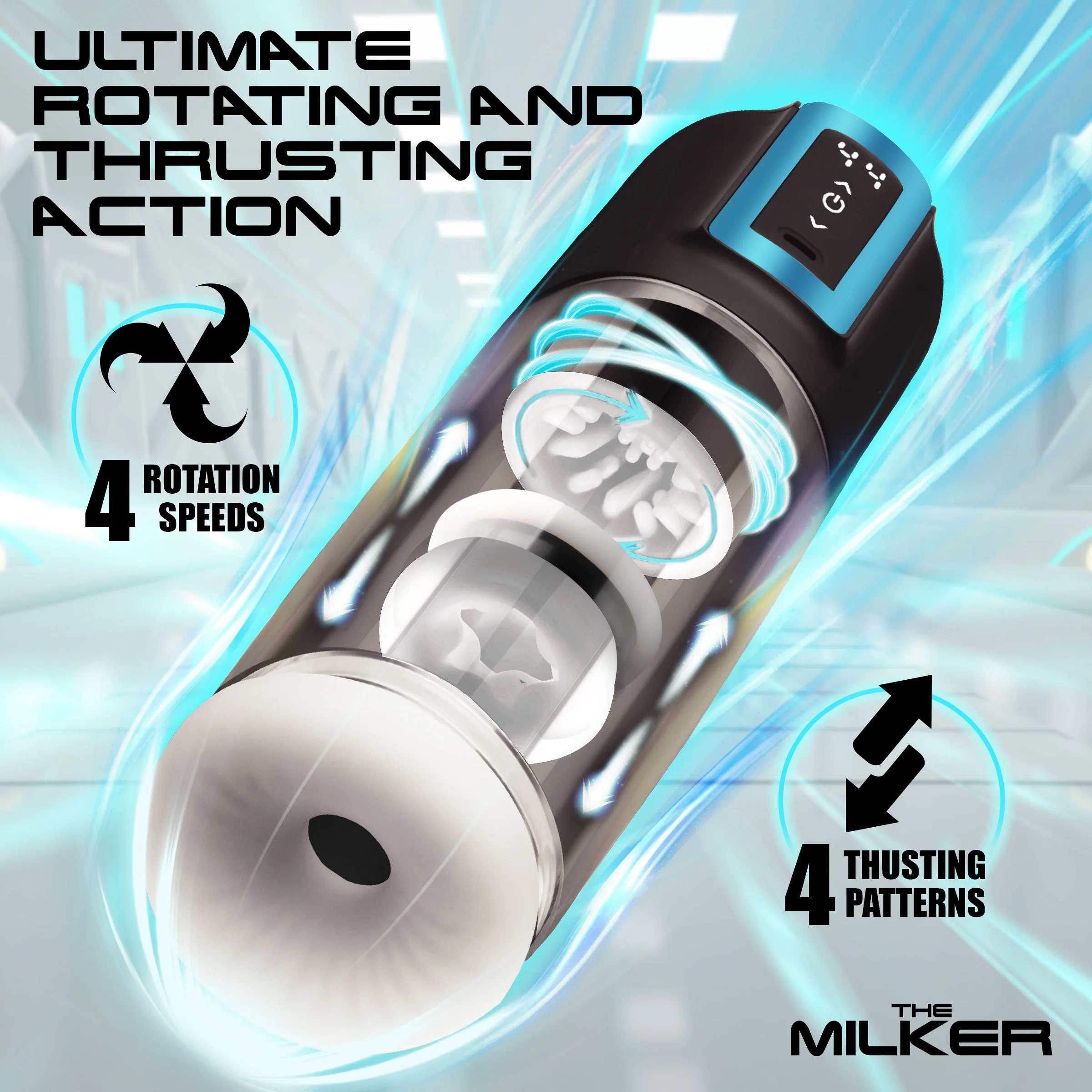 The Milker Roto-Stroke Thrusting and Rotating Masturbator - Image 7