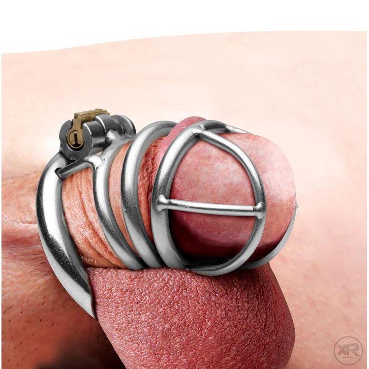The Pen Deluxe Stainless Steel Locking Chastity Cage - Image 5