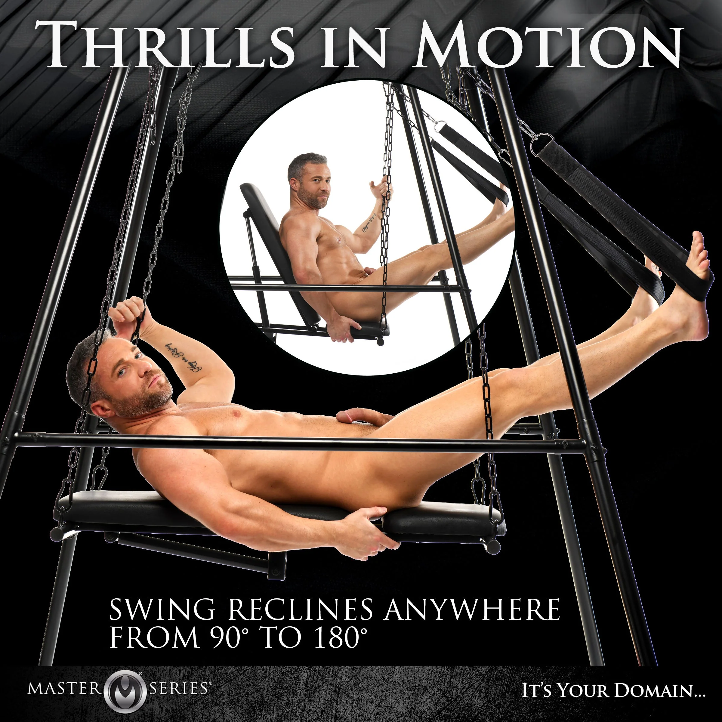 Throne Adjustable Sex Swing with Stand - Image 4