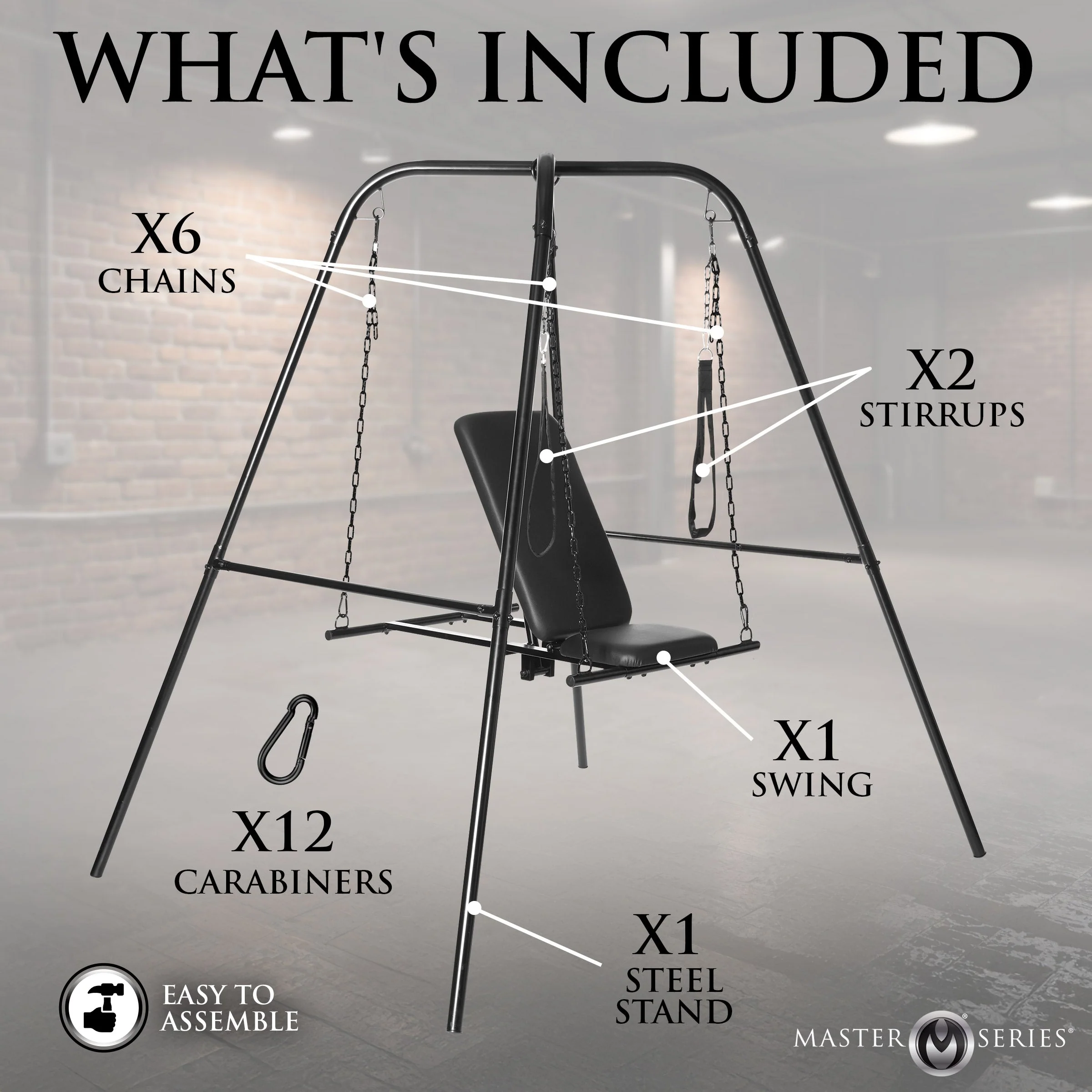 Throne Adjustable Sex Swing with Stand - Image 6
