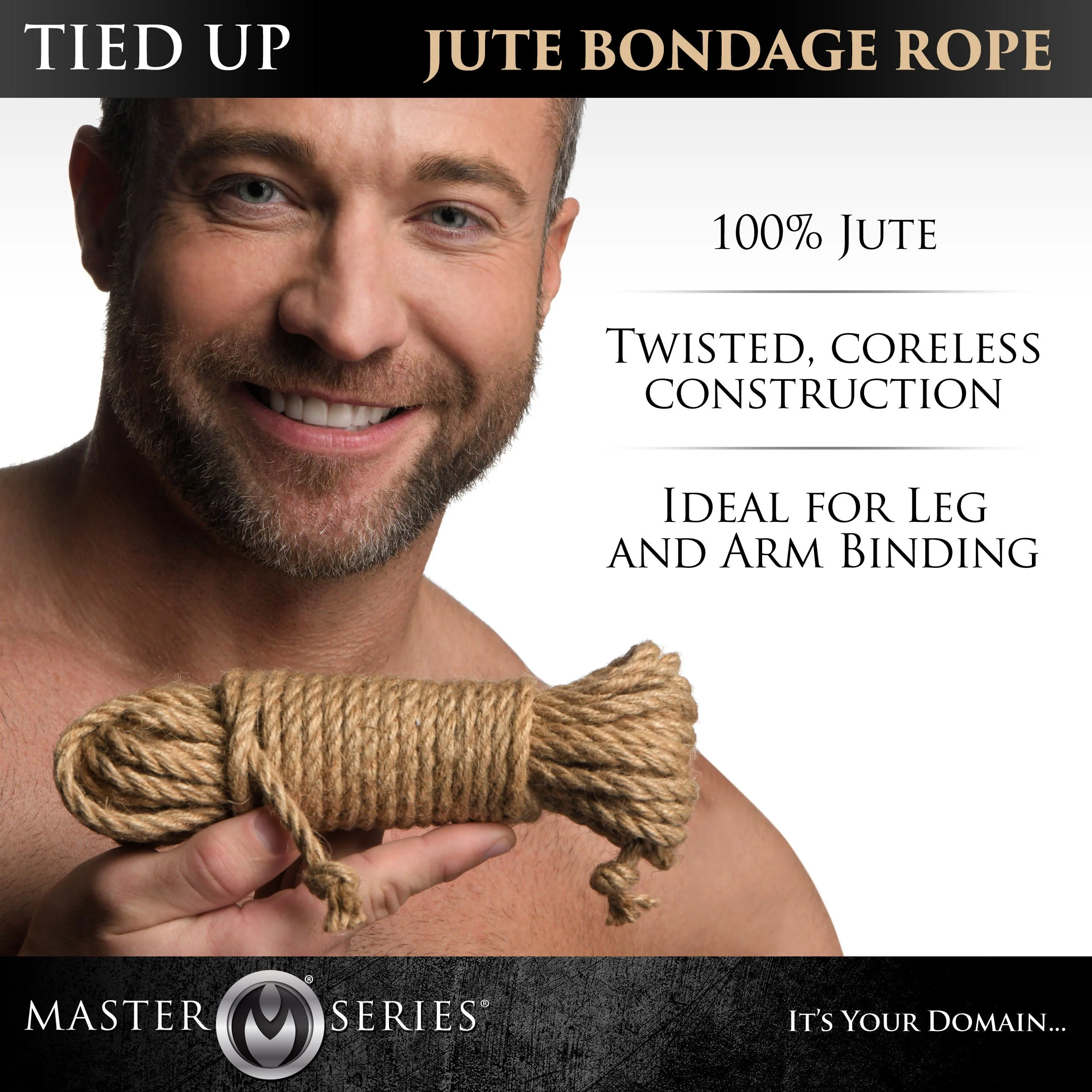 Tied Up Jute Bondage Rope - Image 2