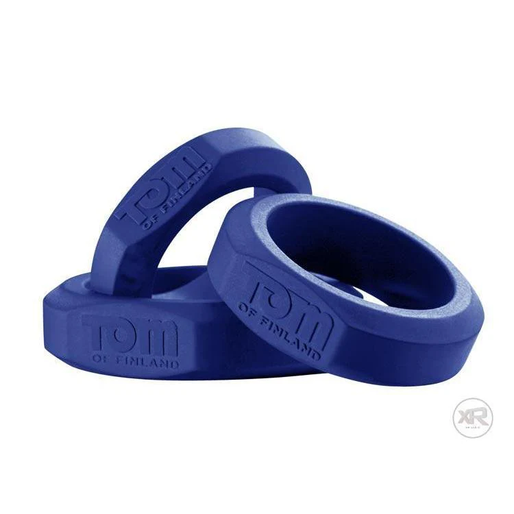 Tom of Finland 3 Piece Silicone Cock Ring Set - Image 5