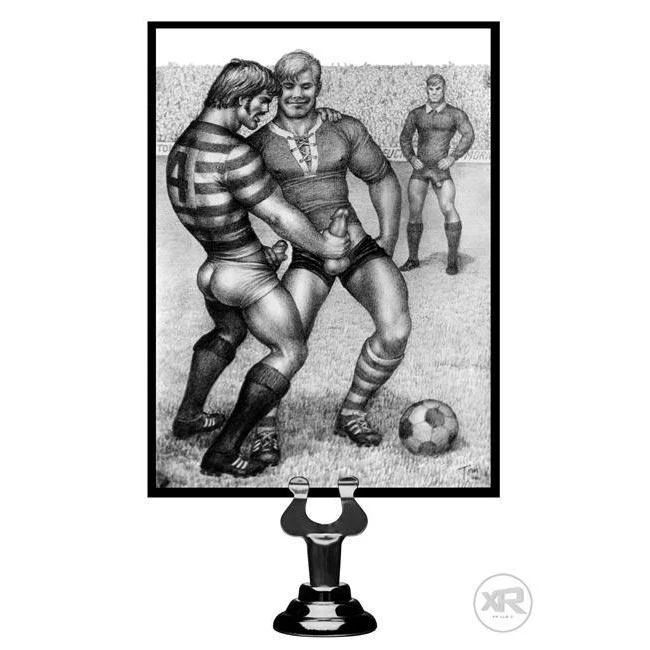 Tom of Finland Silicone Cock Ring with 3 Weighted Anal Balls - Image 3