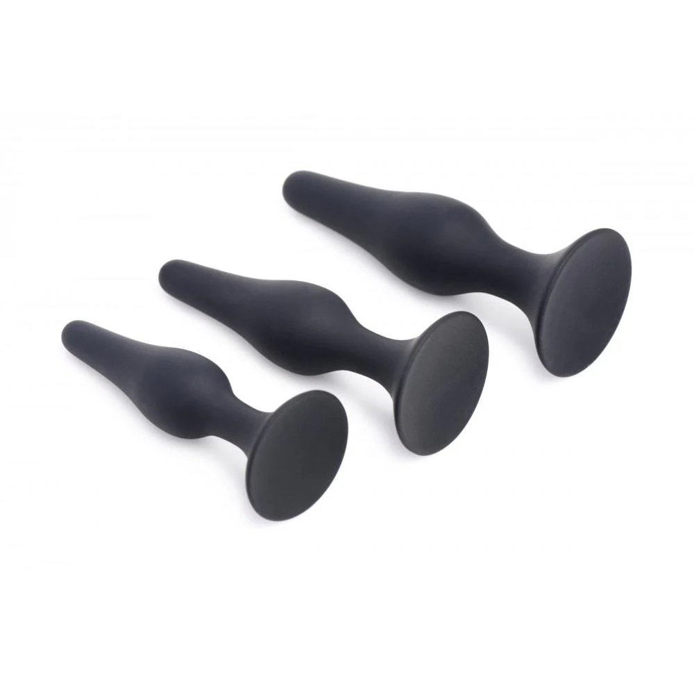 Triple Spire Tapered Silicone Anal Trainer Set - Image 3